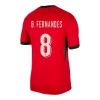 Maglia ufficiale Portogallo B. Fernandes 8 Casa Euro 2024 per Bambino